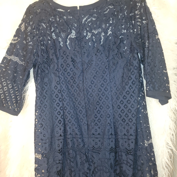 LOFT Ann Taylor Lace Lined Floral Dress - Picture 3 of 4